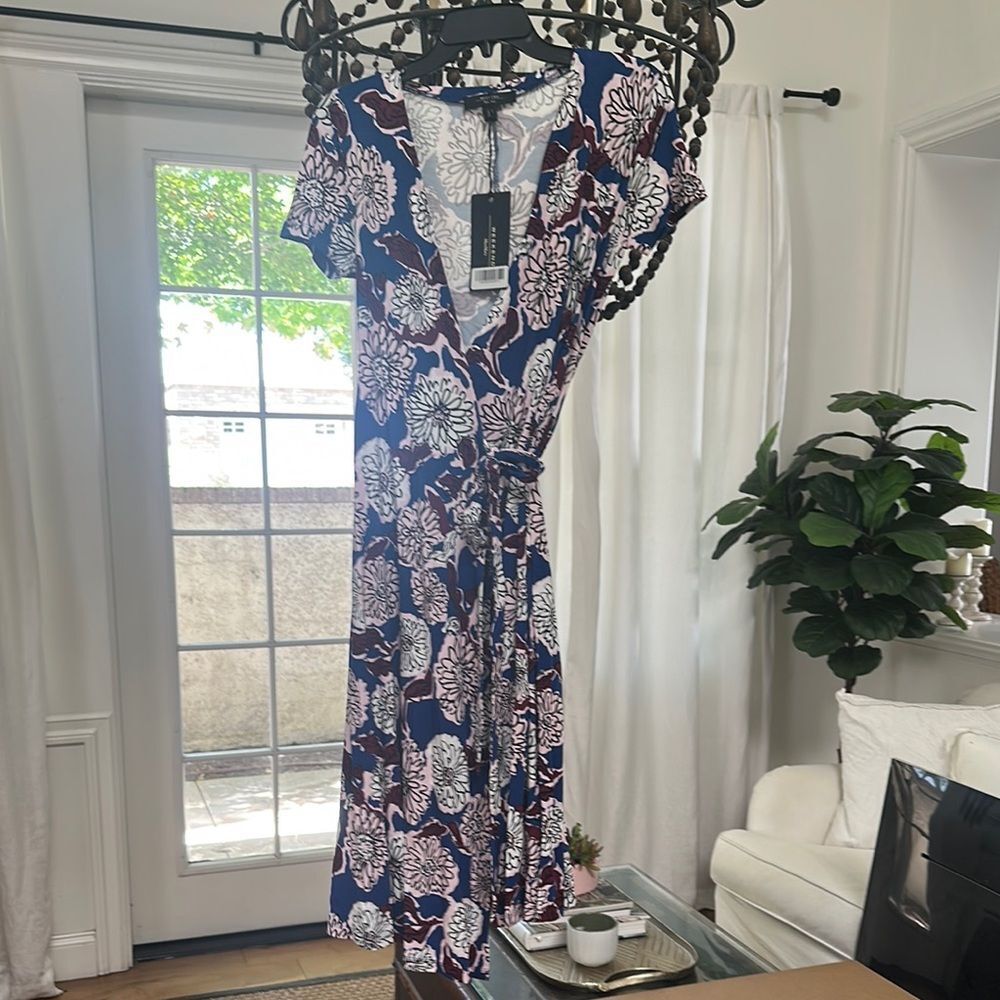MaxMaraโFloral Midi Wrap Dress NEW with Tag